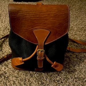 Dooney & Bourke Vintage leather drawstring backpack overall good condition!!!